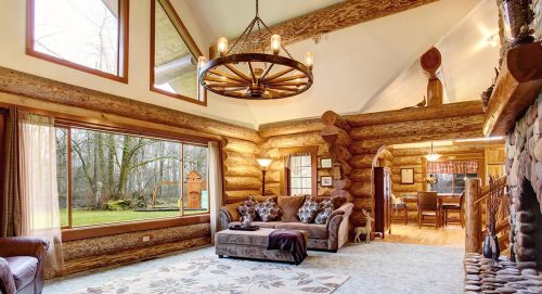 Log Cabin in the woods